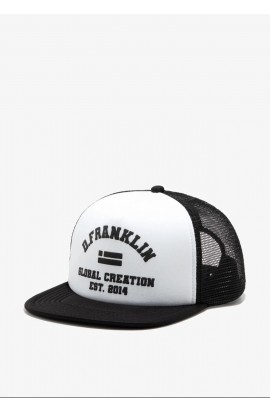 Puff Print Trucker Black-White