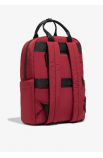 Multi-Pocket Nylon Backpack Red