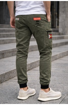 Jogger cargo Lasal RED kaki