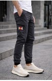 Jogger cargo RED gris oscuro