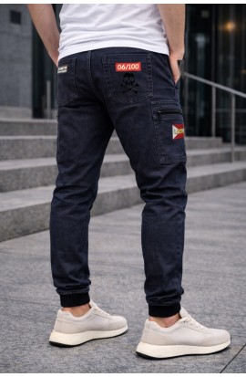Jogger cargo RED denim